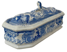Napoleon Bonaparte Pearlware Razor Box, William Smith & Co. Circa 1840.