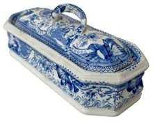 Napoleon Bonaparte Pearlware Razor Box, William Smith & Co. Circa 1840.