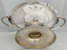 Victorian Silver Plated & Crested Soup Tureen. Elkington & Co. 1888.