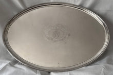 Georgian, George III, Large Old Sheffield Plate Armorial Salver, circa 1790. Arms of Cooper & Lambard.