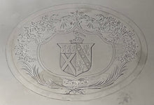 Georgian, George III, Large Old Sheffield Plate Armorial Salver, circa 1790. Arms of Cooper & Lambard.