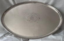 Georgian, George III, Large Old Sheffield Plate Armorial Salver, circa 1790. Arms of Cooper & Lambard.