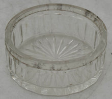 William IV Silver and Cut Glass Circular Box. London 1834. 1.2 troy ounces.