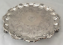 Georgian Old Sheffield Plate Salver, Crested for Reid. Blagden, Hodgson & Co., Sheffield, Circa 1820.