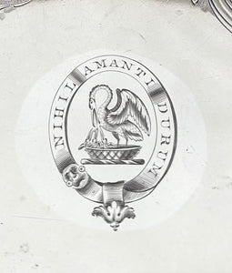 Georgian Old Sheffield Plate Salver, Crested for Reid. Blagden, Hodgson & Co., Sheffield, Circa 1820.