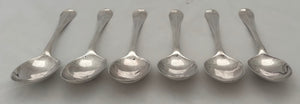 Six Queen Anne Britannia Silver Tablespoons for Blencowe of Marston St. Lawrence. London 1712 Andrew Archer, 11.7 troy ounces.