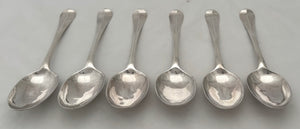 Six Queen Anne Britannia Silver Tablespoons for Blencowe of Marston St. Lawrence. London 1712 Andrew Archer, 11.7 troy ounces.