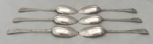 Six Queen Anne Britannia Silver Tablespoons for Blencowe of Marston St. Lawrence. London 1712 Andrew Archer, 11.7 troy ounces.