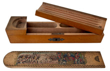 Major General Kitchener, Sirdar Egyptian Army, 1898 Battle of Omdurman and Charge of the 21st Lancers Pencil Box.