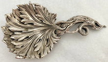 Victorian Silver Plated Naturalistic Caddy Spoon. Horace Woodward & Co. Birmingham, circa 1880.