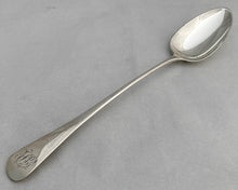 Georgian, George III, Silver Basting Spoon. London 1800 Duncan Urquhart & Naphtali Hart. 3.2 troy ounces.