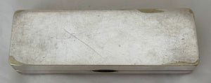Victorian Silver Plated Snuff Box, Naturalistic & Putti Relief Detail.