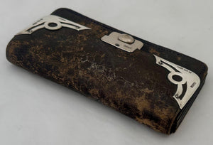 Art Nouveau Silver Mounted Leather Purse. Birmingham Import 1907, Boots Pure Drug Company.