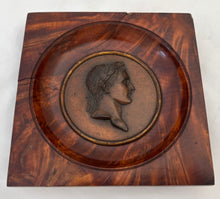 Napoleon Bonaparte Copper Portrait Profile Plaque. After Romain - Vincent Jeuffroy.