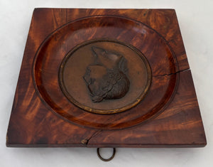 Napoleon Bonaparte Copper Portrait Profile Plaque. After Romain - Vincent Jeuffroy.