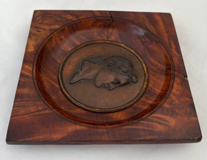Napoleon Bonaparte Copper Portrait Profile Plaque. After Romain - Vincent Jeuffroy.
