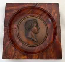 Napoleon Bonaparte Copper Portrait Profile Plaque. After Romain - Vincent Jeuffroy.