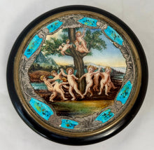 19th Century Continental Silver and Enamel Mounted Snuff Box.