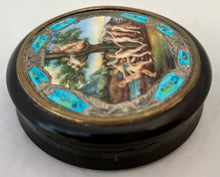 19th Century Continental Silver and Enamel Mounted Snuff Box.