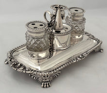 George III Silver Inkstand. London 1813 Rebecca Emes and Edward Barnard I. 12 troy ounces.