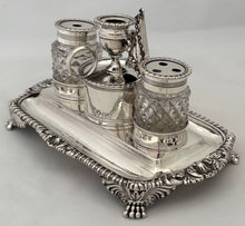 George III Silver Inkstand. London 1813 Rebecca Emes and Edward Barnard I. 12 troy ounces.