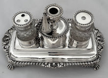 George III Silver Inkstand. London 1813 Rebecca Emes and Edward Barnard I. 12 troy ounces.