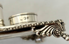 George III Silver Inkstand. London 1813 Rebecca Emes and Edward Barnard I. 12 troy ounces.