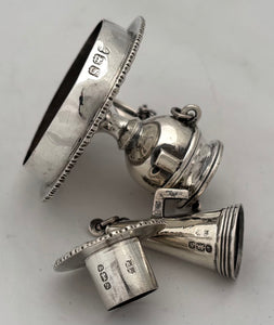 George III Silver Inkstand. London 1813 Rebecca Emes and Edward Barnard I. 12 troy ounces.