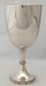 Agra Volunteer Rifles, British Indian Army, Silver Goblet. Cooke & Kelvey, Calcutta, circa 1880. 6.8 troy ounces.