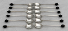 George V Cased Set of Twelve Silver Coffee Bean Spoons. Sheffield 1914 Asprey & Co. Ltd.