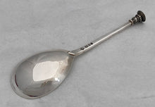 Elizabeth II Cased Silver Seal Top Spoon. London 1993 Asprey Plc.
