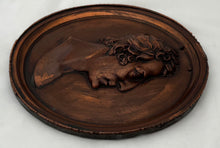 The Duke of Wellington. A Mid 19th Century Lead Backed Copper Portrait Profile Plaque.