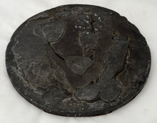 The Duke of Wellington. A Mid 19th Century Lead Backed Copper Portrait Profile Plaque.