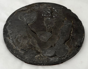 The Duke of Wellington. A Mid 19th Century Lead Backed Copper Portrait Profile Plaque.