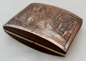 'La Lecon De Musique' French Roller Ink Blotter, After Nicolas Lancret.