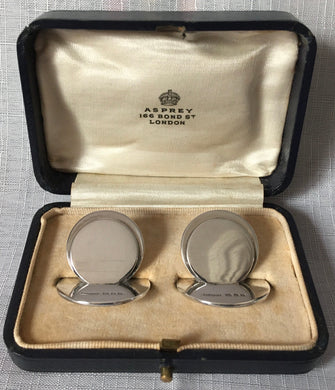George V Pair of Silver Menu Card Holders. London 1930 Asprey & Co. Ltd.