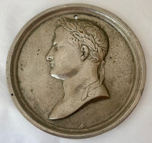 Napoleon Bonaparte Laurel Wreath Portrait Profile Plaque, After Bertrand Andrieu.