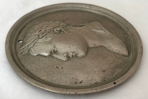 Napoleon Bonaparte Laurel Wreath Portrait Profile Plaque, After Bertrand Andrieu.