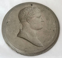 Napoleon Bonaparte Laurel Wreath Portrait Profile Plaque, After Bertrand Andrieu.