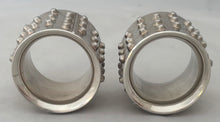 Elizabeth II, Pair of Contemporary Silver Napkin Rings. Sheffield 1996, Chris Knight. 5.7 troy ounces.