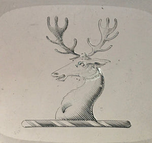 Georgian, George III, Old Sheffield Plate Stag Crested Salver, circa 1810 - 1820.