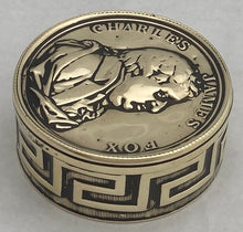 Early 19th Century Charles James Fox Brass Snuff Box.