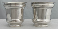 George V Pair of Silver Beakers 'HMS Mons 1915'. London 1914 S W Smith & Co. 4.3 troy ounces.