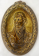 Vice Admiral Lord Horatio Nelson Ceramic Portrait Profile Plaque, circa 1905.