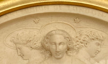 Art Union of London 'Fall of the Rebel Angels' Parian Ware Plaque. Robert Jefferson of Lambeth. Circa 1862.