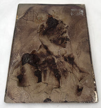 Late 19th Century Portrait Profile Plaque of a Lady, After Florent Antoine Heller.
