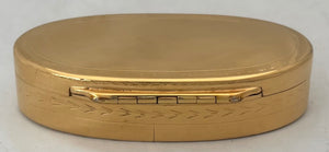 Louis XVI Gilt Metal Snuff Box, circa 1780 - 1790.