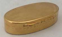 Louis XVI Gilt Metal Snuff Box, circa 1780 - 1790.