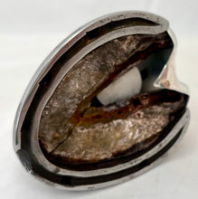 8th Punjab Regiment, British Indian Army, Silver Plated Horse Hoof Inkwell. Mappin & Webb, circa 1930.