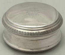 Early 20th Century Continental Silver Plated Circular Box.